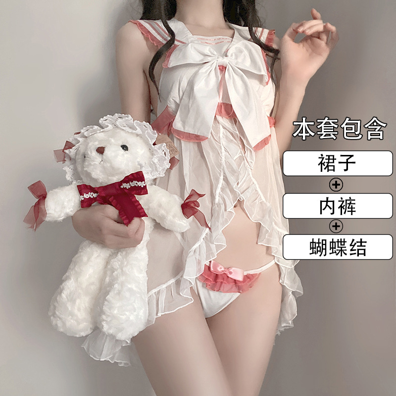 性感二次元蝴蝶结水手学生制服佐卡莲/ZOCOA